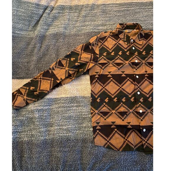 Carharrt Work in Progress Dark Brown L/S Native Shirt - Picture 2 of 12